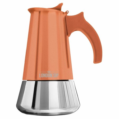 THE LONDON SIP Induction Stovetop Espresso Maker 6 Cup, Copper EM6C